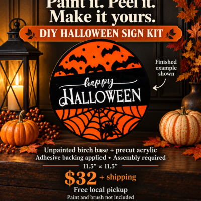 DIY Happy Halloween Sign Kit