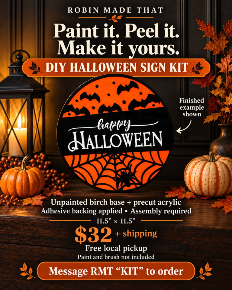 DIY Happy Halloween Sign Kit