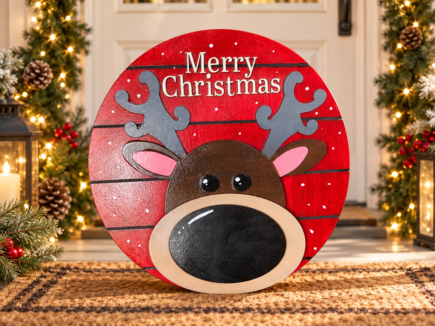 Reindeer Door Hanger